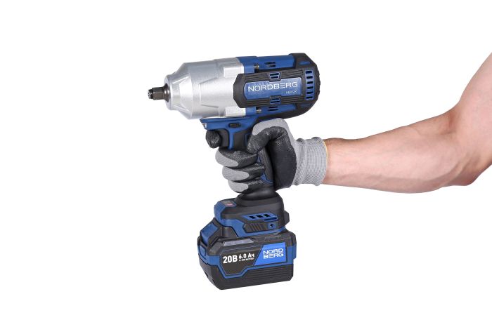 Гайковерт аккумуляторный ударный NORDBERG NE812K, 1/2", 1700 Нм, в кейсе