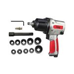 Пневмогайковерт ударный FUBAG IW900, 1/2", с набором головок, легковой, 880 Нм