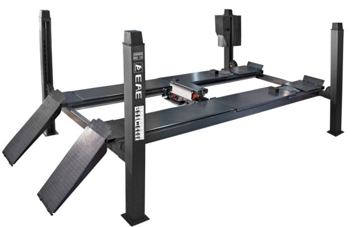 Подъемник четырехстоечный 5 тонн Everlift 6435V2.B.57L.50T.E, электрогидравлический, для сход-развала, 380/220В