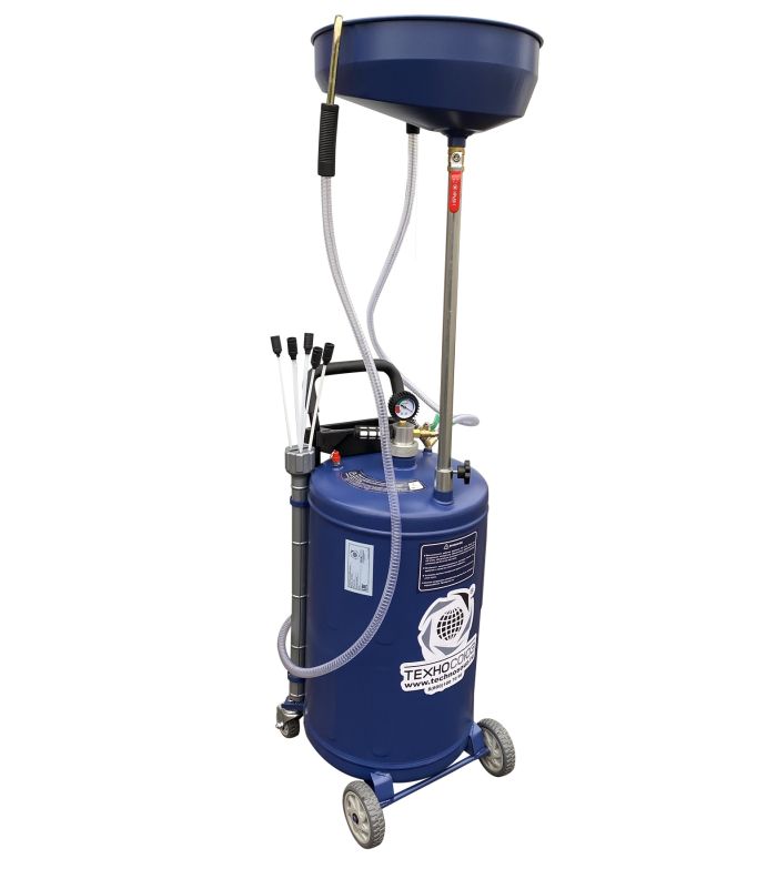 Установка для слива отработанного масла Техносоюз TS-2285, пневматическая, 90 литров