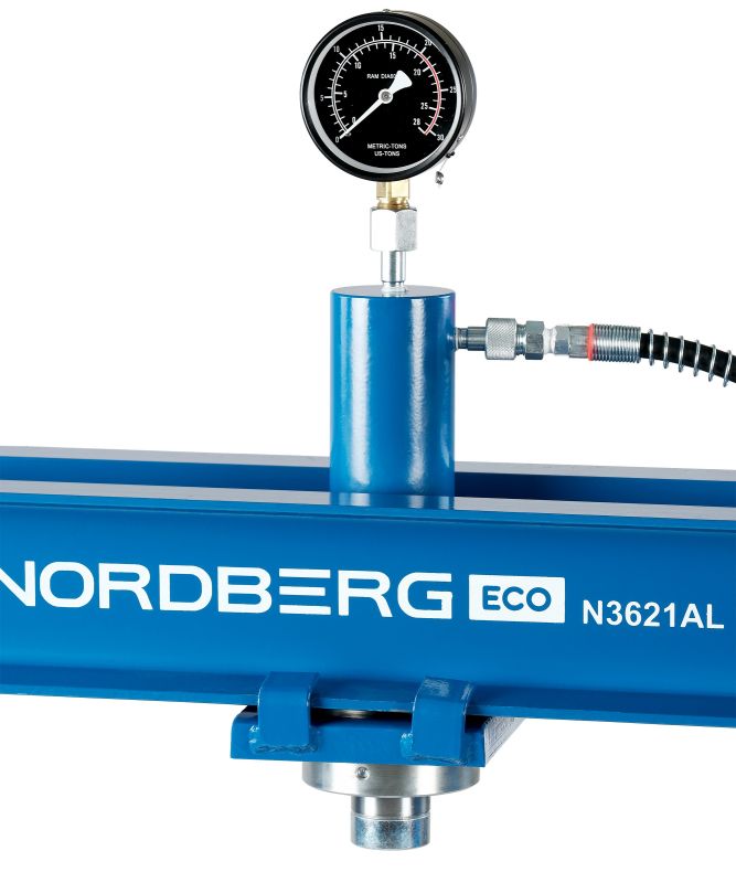 Пресс гидравлический ручной 20 тонн Nordberg N3621AL, напольный, гаражный