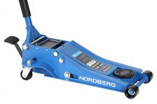 Домкрат подкатной гидравлический 3 тонны Nordberg N3203L, со стопором