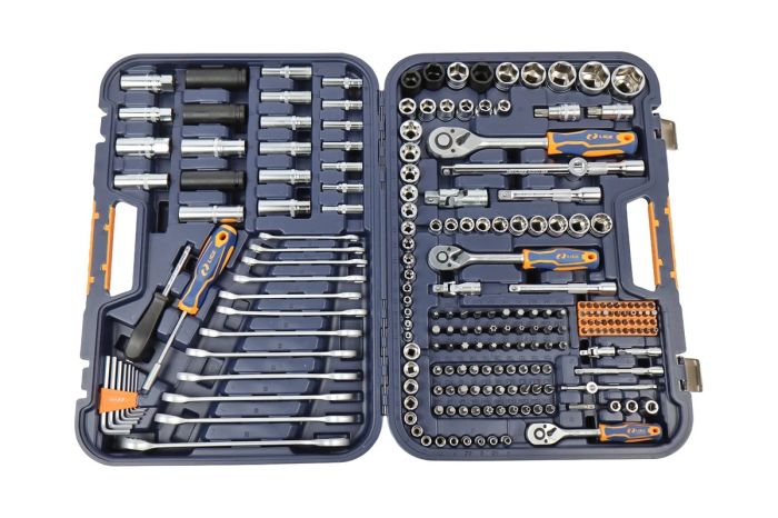 Набор инструментов LIGE LG-S1218, 1/2" 1/4" 3/8", 6-гранный, 218пр.