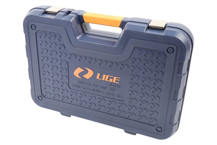 Набор инструментов LIGE LG-S1218, 1/2" 1/4" 3/8", 6-гранный, 218пр.