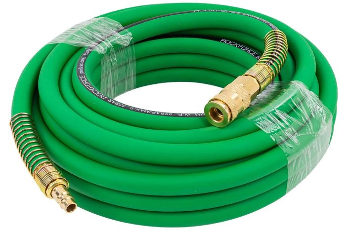 Шланг для раздачи сжатого воздуха RockForce RF-AHC-52F, 10х16мм, армированный с фитингами, 10м