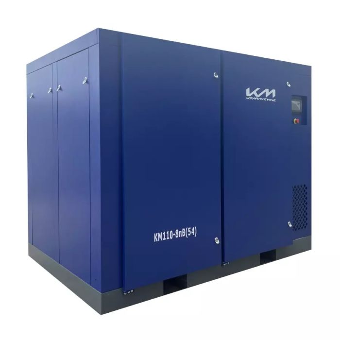 Винтовой компрессор KraftMachine КМ110-8пВ, прямой привод, 8 бар, IP55, 19600л/мин