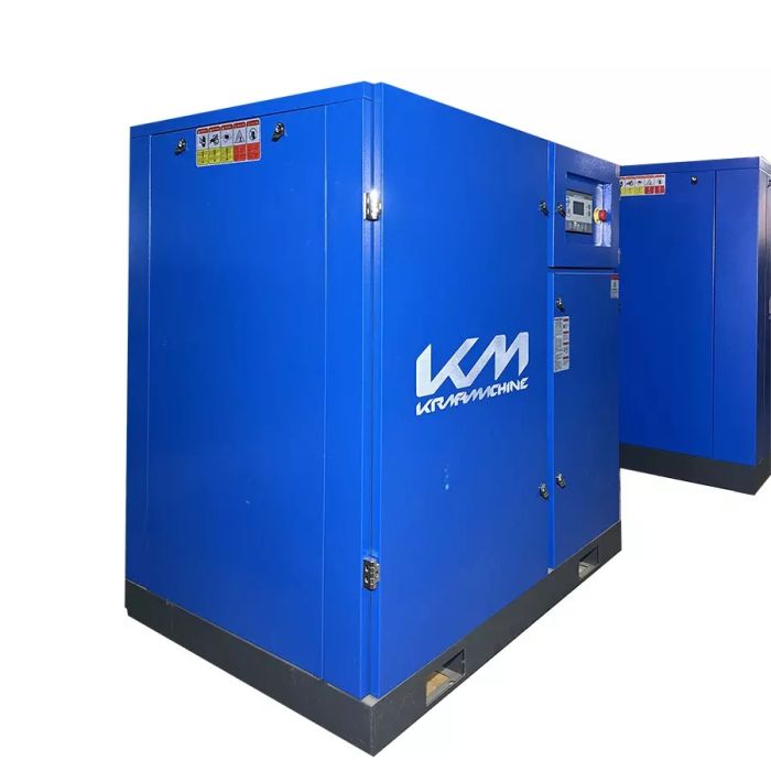 Винтовой компрессор на постоянных магнитах KraftMachine КМ75-10ПМ AC, прямой привод, 10 бар, IP55, 13000л/мин, с ЧП
