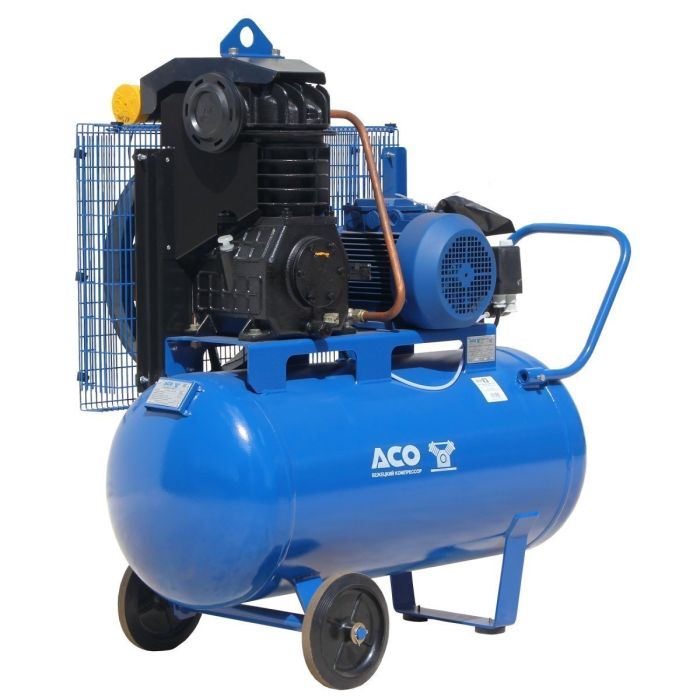 Поршневой компрессор АСО Бежецк К25М1/10, ременной привод, 10бар, 790л/мин, 380В