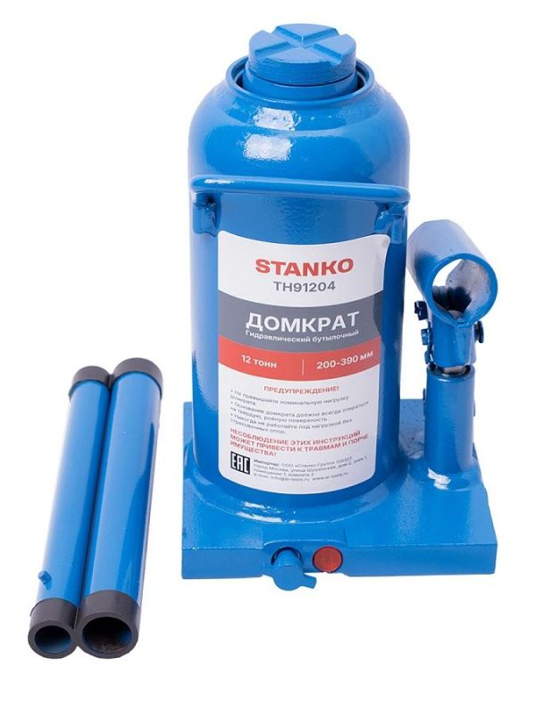Домкрат бутылочный гидравлический 12 тонн STANKO TH91204, автомобильный