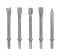 Набор насадок для пневмозубила Nordberg NP5905, 5 шт, с шестигранным хвостовиком