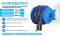 Катушка для сбора выхлопных газов Nordberg HRF8100E-KIT с автоматическим приводом со шлангом L=8 м, D=100 мм и насадкой