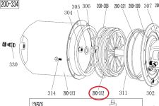 200-312 Поршень цилиндра отжима