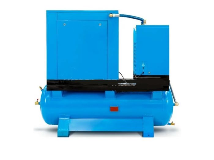 Винтовой компрессор KraftMachine КМ7.5-10рВ-500/О, ременной привод, 10 бар, IP54, 1000л/мин, 500л, с осушителем