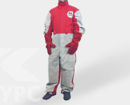 Комбинезон пескоструйщика с перчатками, рост 176см, размер 52-54 Комбинезон пескоструйщика с перчатками, рост 176см, размер 52-54