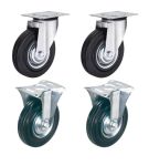 Комплект платформенных 2 поворотных 2 неповоротных колес D200 мм, г/п 550кг