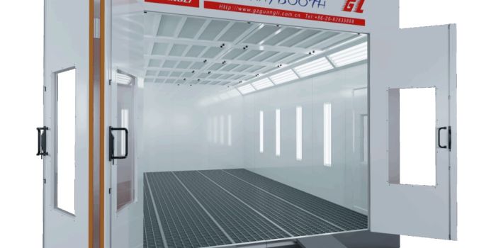 Окрасочно-сушильная камера Guangli GL3 LUX с двухступенчатой газовой горелкой Riello RS 5 D 300 кВт