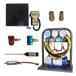 Станция для заправки автокондиционеров KraftWell KRW134ALC, ручная, 50 л/мин