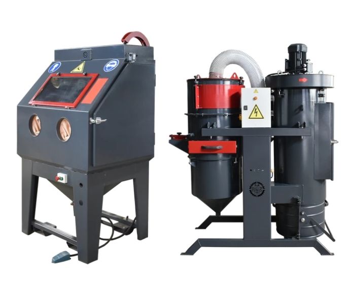 Пескоструйная камера ВМЗ КСО-120-И-СФ-Р, инжекторная, 1-3 м2/час, с сепарацией и фильтром