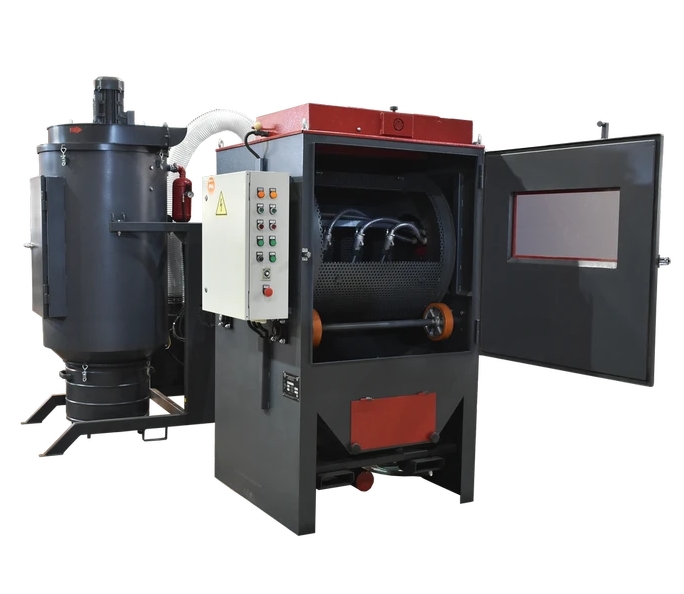 Пескоструйная камера ВМЗ КСО-860/800-ОБ.100, инжекторная, 4-12 м2/час, с сепарацией, фильтром и барабаном