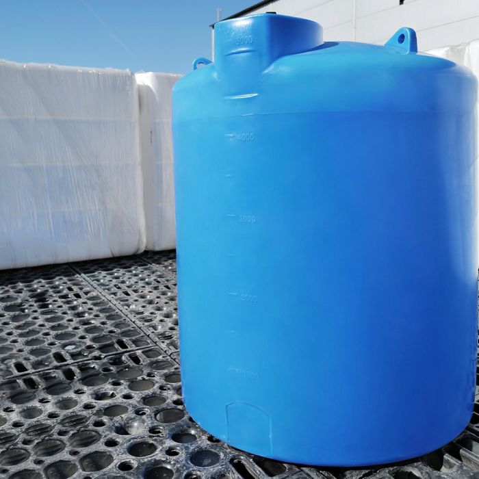 Емкость цилиндрическая вертикальная TOR 5000 л, синяя