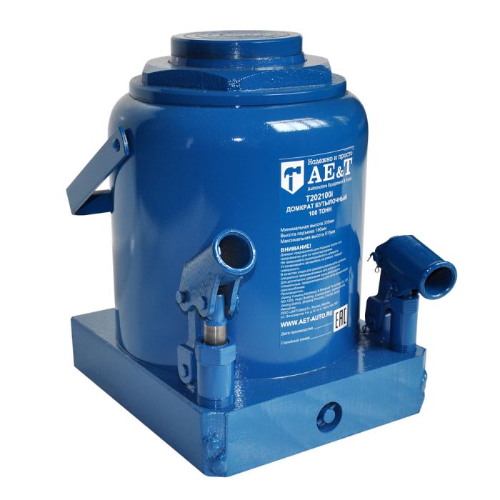 Домкрат бутылочный гидравлический 100 тонн AE&T T202100i, автомобильный