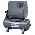 Поршневой компрессор Atlas Copco LE 3-10 Receiver Mounted Silenced, коаксиальный, масляный, 264 л/мин, 380В