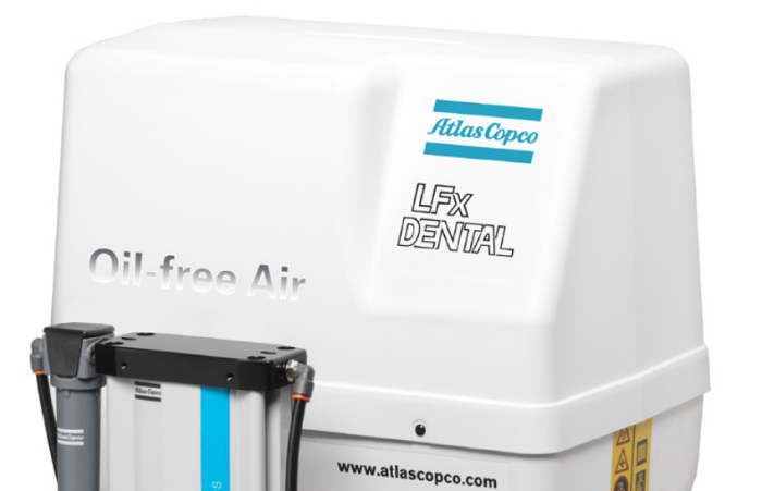 Поршневой компрессор Atlas Copco LFx 0,7 Dental Air 1PH, безмасляный, стоматологический, 24л, 220В