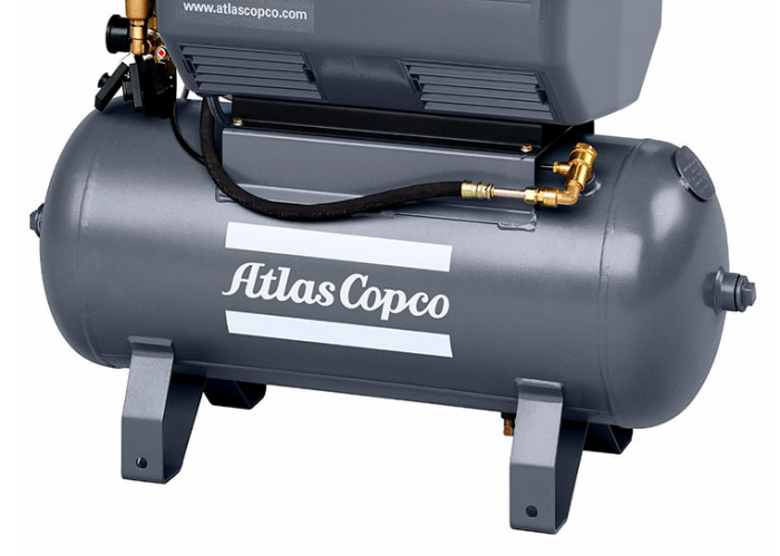 Поршневой компрессор Atlas Copco LFx 0,7 1PH, безмасляный, 90 л, 61 л/мин, 220В