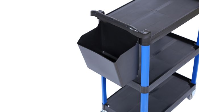 Тележка инструментальная NORDBERG T31B синяя, открытая, 3 полки