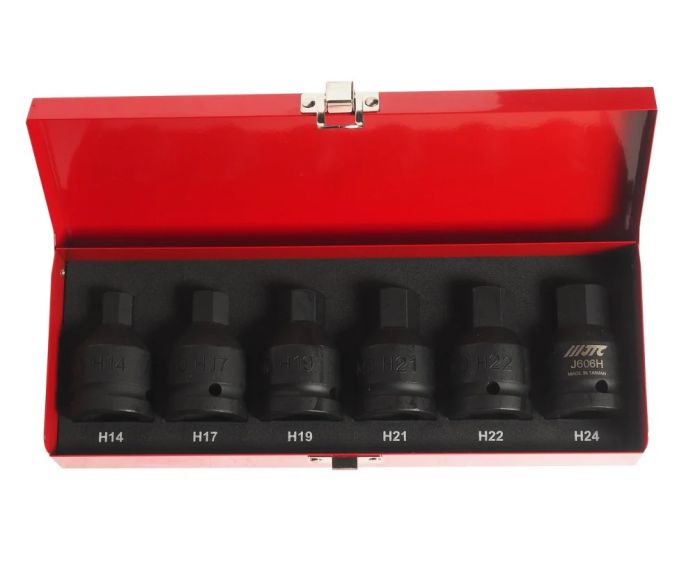 Набор головок торцевых JTC JTC-J606H, 6-гр., 3/4", 14-24мм, 6 пр.