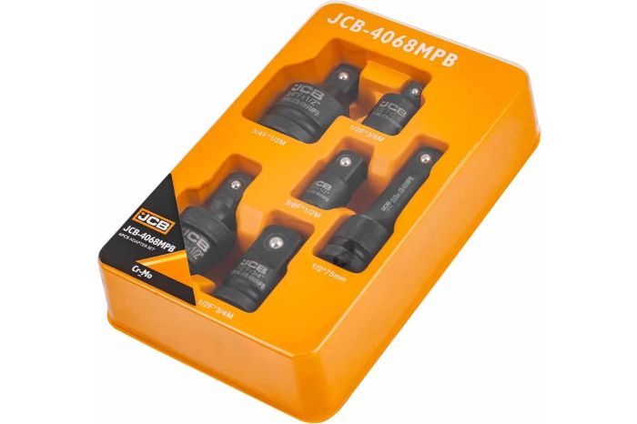 Набор адаптеров переходников ударных JCB JCB-4068MPB(59167), с карданом и удлинителем, 6пр.