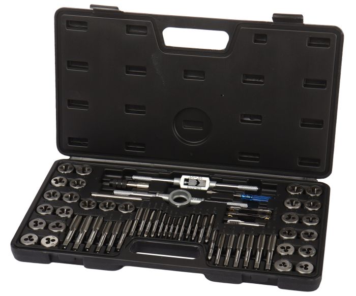 Набор метчиков и плашек метрический и дюймовый LIGE LG-S1016 /1/5 NEW, 60пр.