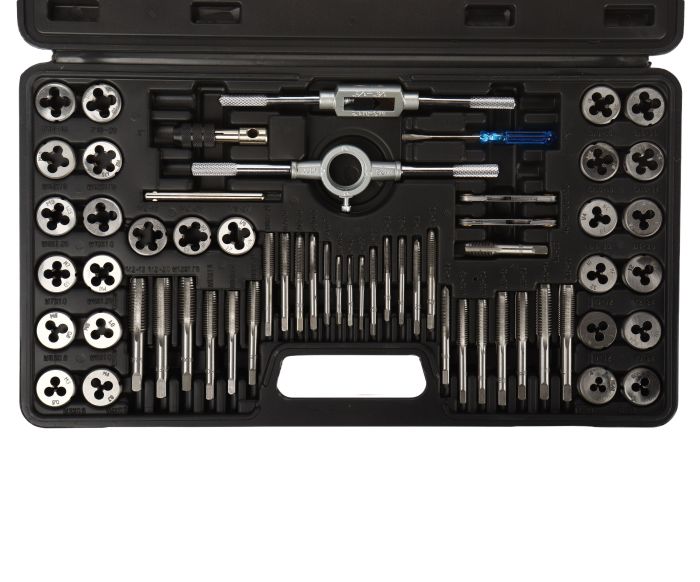 Набор метчиков и плашек метрический и дюймовый LIGE LG-S1016 /1/5 NEW, 60пр.