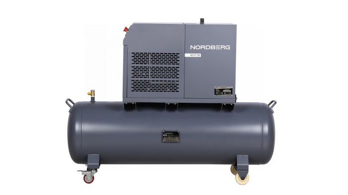 Винтовой компрессор Nordberg NCF7,5R, прямой привод, 10 бар, IP54, 660л/мин, 5,5кВт, 230л