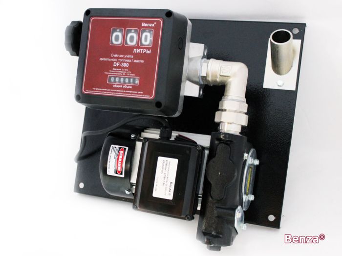 Мобильная топливораздаточная колонка Benza 24-220-57Р, 57л/мин, 220В для перекачки дизельного топлива