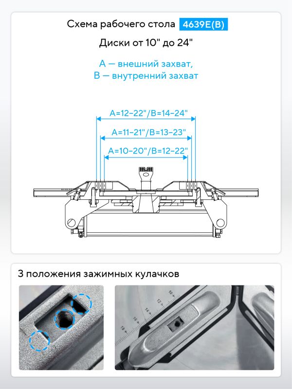 Шиномонтажный станок легковой Nordberg 4639E(B), полуавтоматический, 380В, двухскоростной