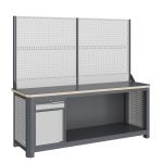 Модульный верстак Верстакофф MCN 2052.S8.111-2, 1 тумба, ящик, дверца, с дв. экраном