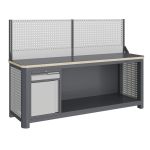 Модульный верстак Верстакофф MCN 2052.S8.111-1, 1 тумба, ящик, дверца, экран