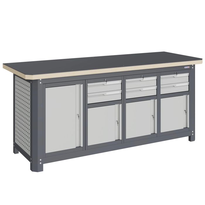 Модульный верстак Верстакофф MCN 2052.S7999, 4 тумбы, 6 ящиков