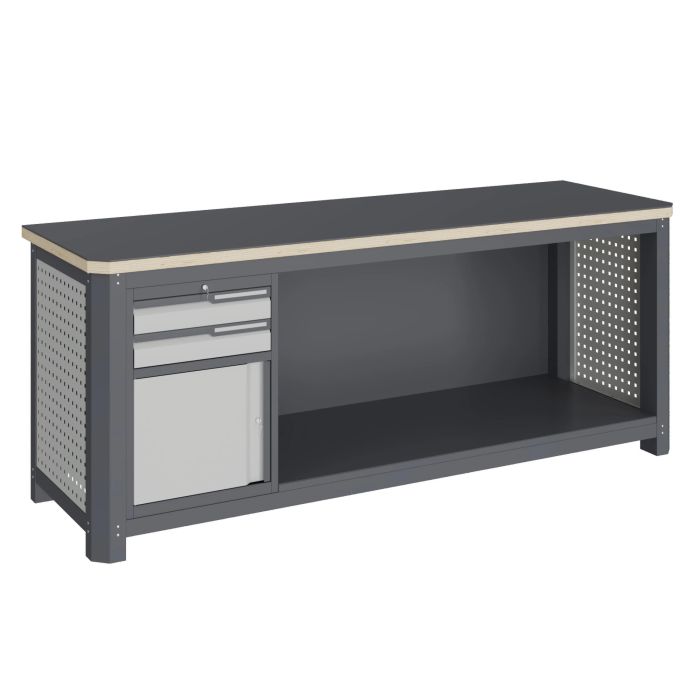 Модульный верстак Верстакофф MCN 2052.S9.111, 1 тумба, 2 ящика, дверца