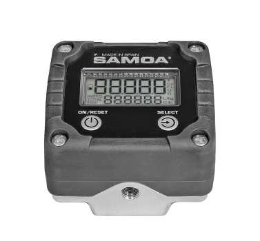 Счётчик топлива для консистентной смазки Samoa 411110, электронный, расходомер топлива, 2,5кг/мин