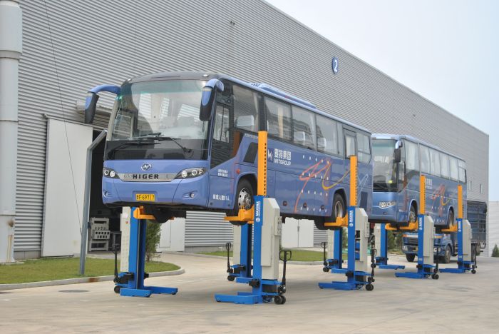 Подъёмник подкатной электрогидравлический 45 тонн (6х7,5т) MAXIMA FC75W-6