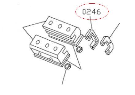 MT-298/0246 Скоба салазки IN