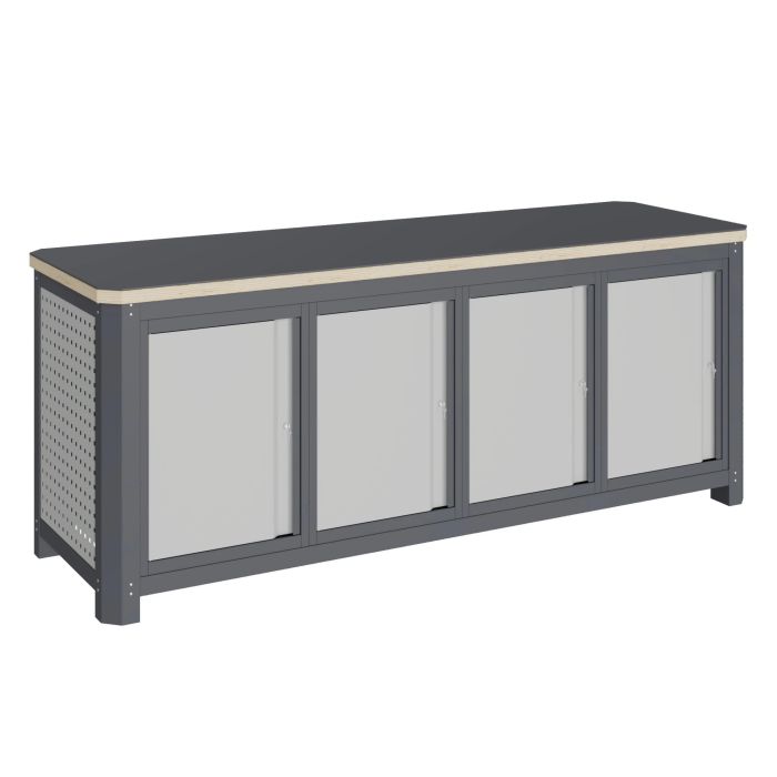 Модульный верстак Верстакофф MCN 2052.S7777, 4 тумбы с дверцами