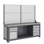 Модульный верстак Верстакофф MCN 2052.S69.11-2, 2 тумбы, 2+6 ящиков, с дв. экраном