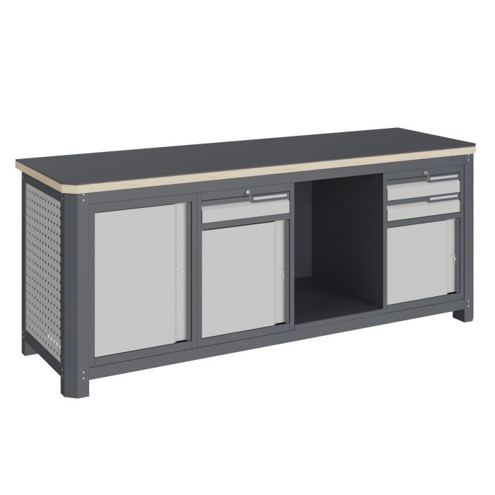 Модульный верстак Верстакофф MCN 2052.S789.1, 3 тумбы, 3 ящика