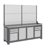 Модульный верстак Верстакофф MCN 2052.S7799-2, 4 тумбы, 2+2 ящика, с дв. экраном