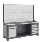 Модульный верстак Верстакофф MCN 2052.S68.11-2, 2 тумбы, 1+6 ящиков, с дв. экраном