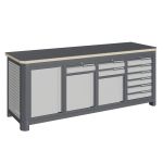 Модульный верстак Верстакофф MCN 2052.S6789, 4 тумбы, 1+2+6 ящиков