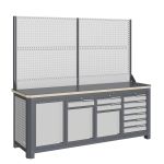 Модульный верстак Верстакофф MCN 2052.S6789-2, 4 тумбы, 1+2+6 ящиков, с дв.экраном